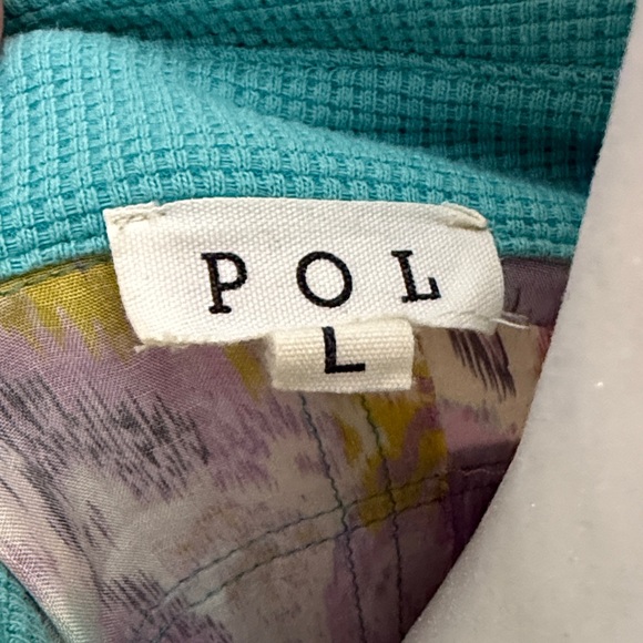 POL Teal and Pastel Patchwork Shirt - Picture 2 of 4